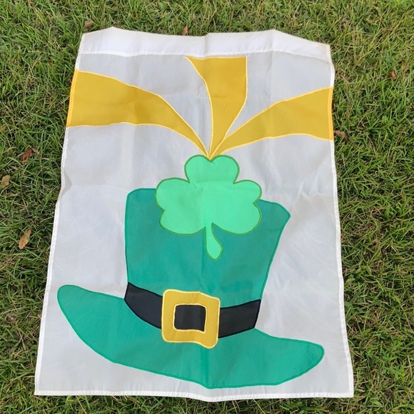 St Patrick’s day leprechaun hat yard flag banner - Picture 3 of 17